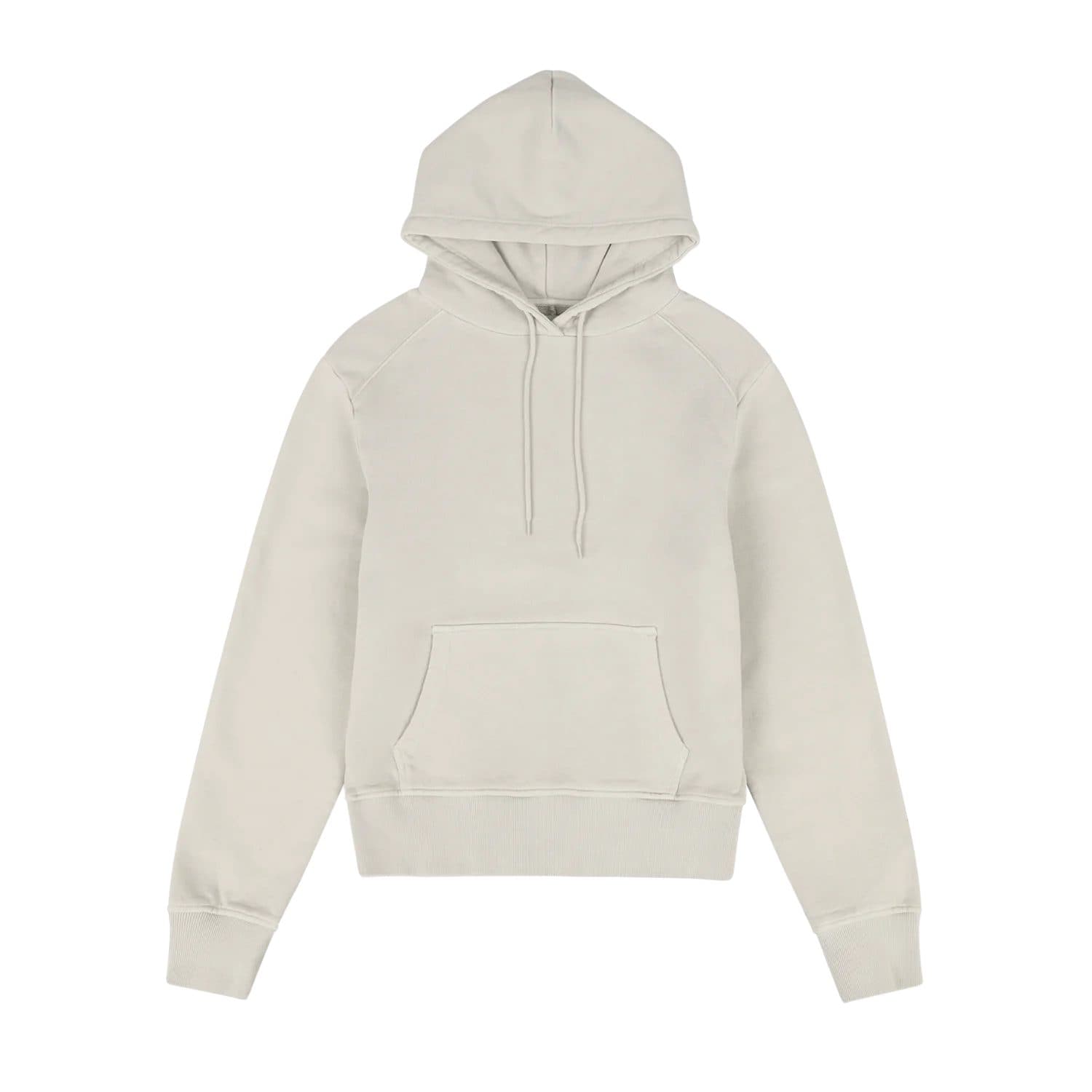 Light hoodie laid flat